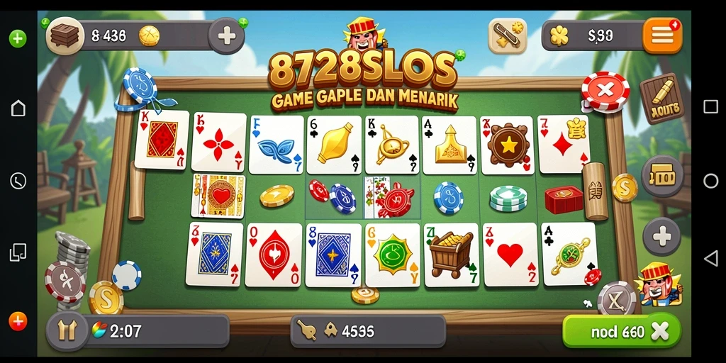 Gameplay seru Gaple di 8728SLOTS yang penuh tantangan.