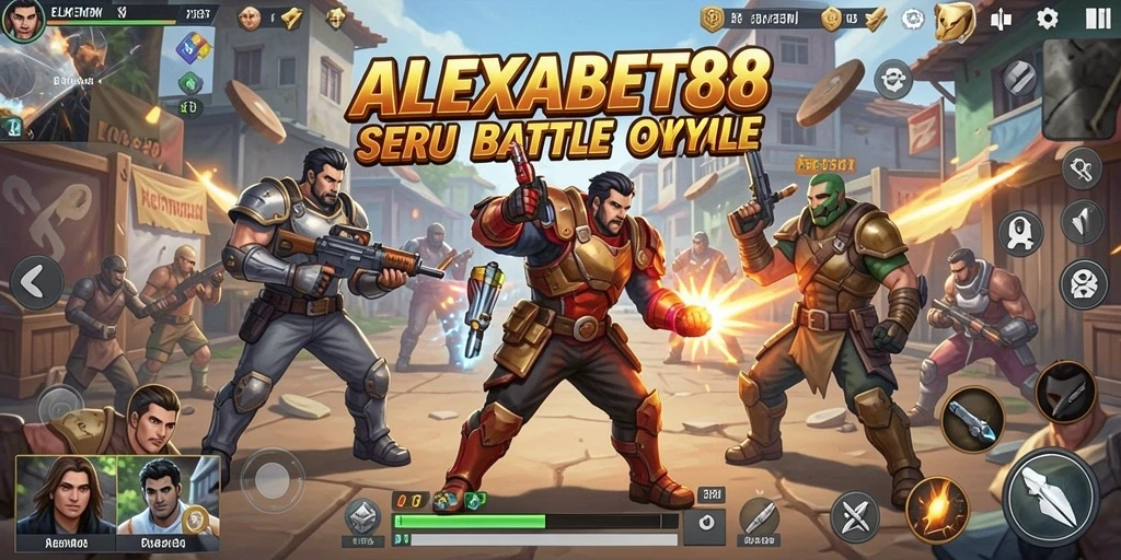 Gameplay seru ALEXABET88 dalam pertempuran Battle Royale.