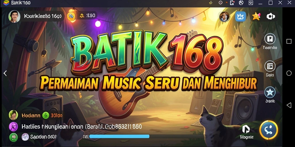 Tampilan menarik dari gameplay musik BATIK168 yang seru.