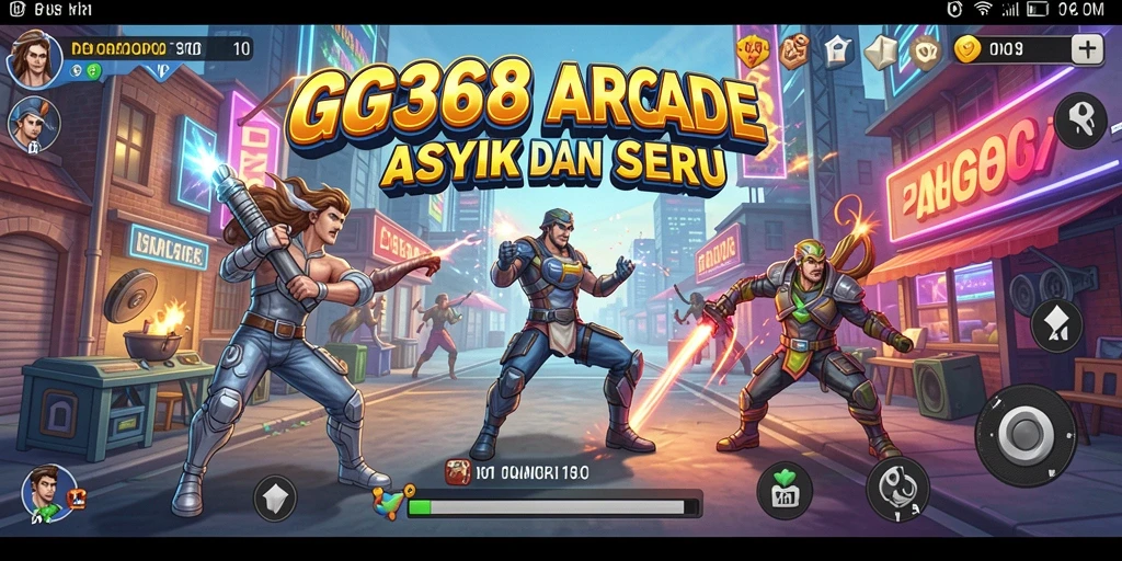Tampilan menarik dari gameplay Arcade GG368 yang seru.