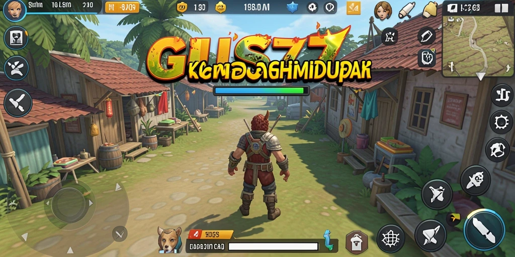 Tangkapan layar GUS77 menampilkan gameplay simulasi yang imersif dan interaktif.