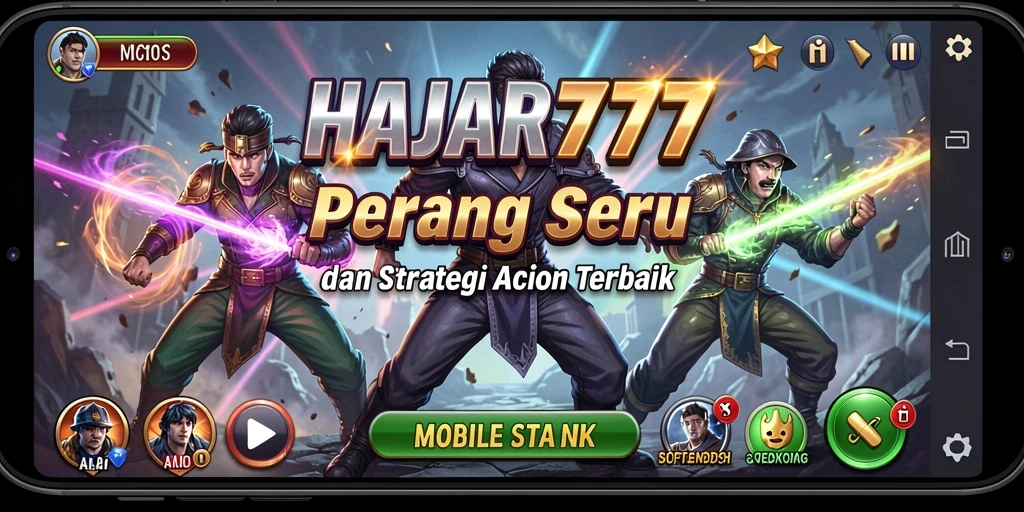 Gameplay seru dan mendebarkan dari HAJAR777 yang penuh aksi.