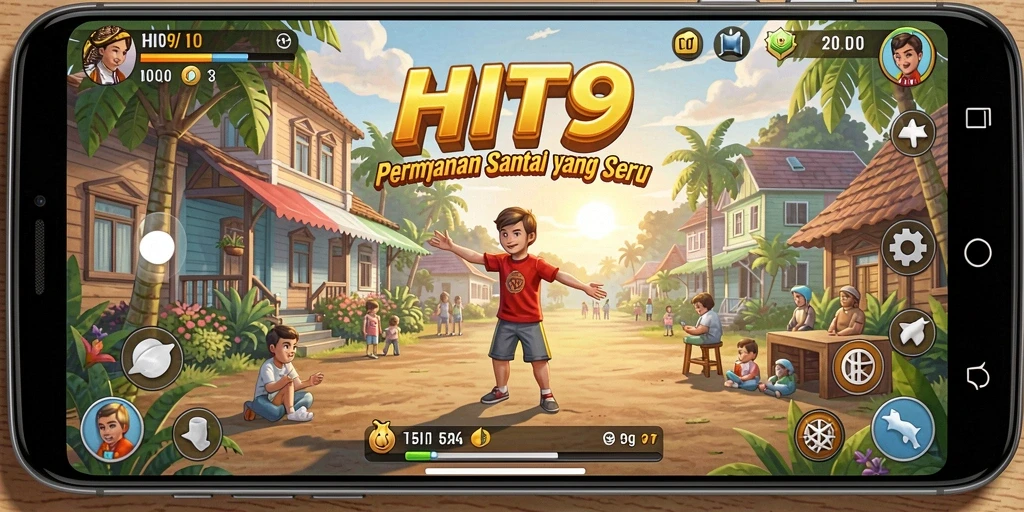 Tangkapan layar dari gameplay santai HIT9 yang menyenangkan.