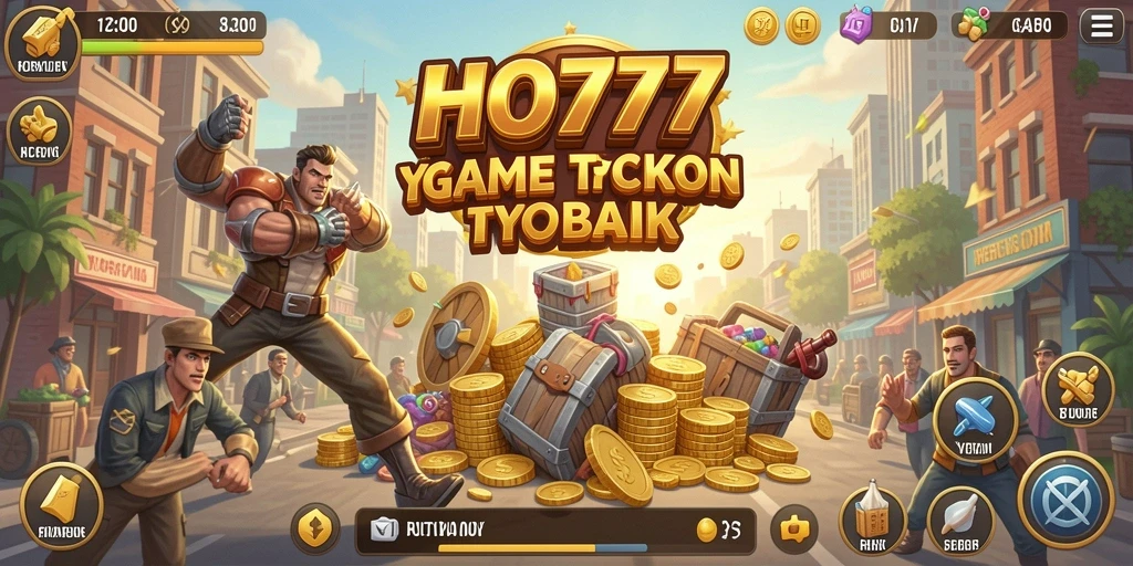 Tampilan gameplay HO777 dengan berbagai sektor bisnis yang dapat dikelola.