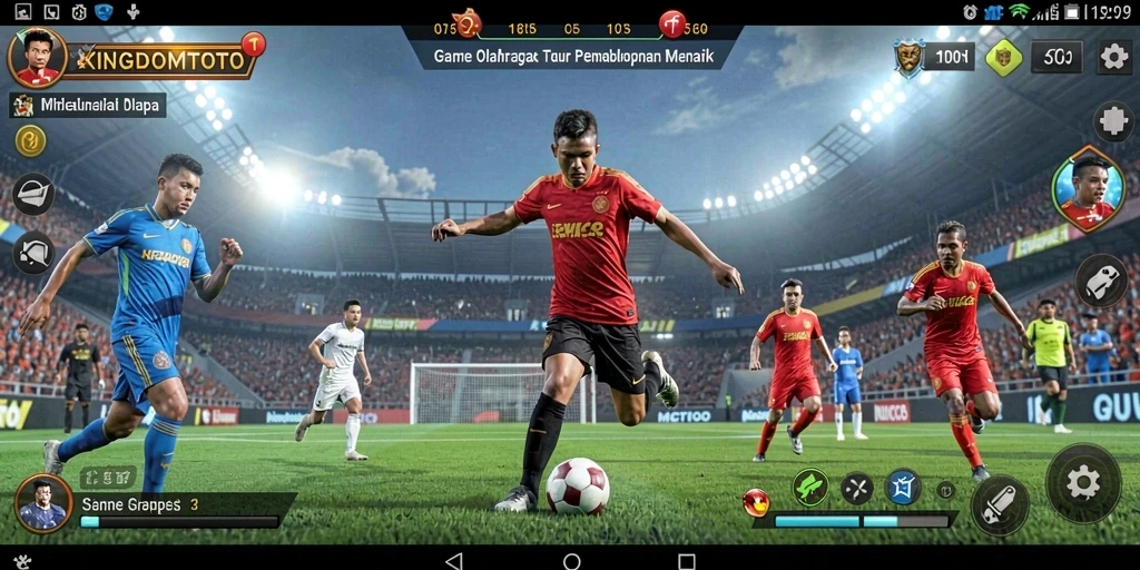Tampilan gameplay <strong>KINGDOMTOTO</strong> yang menegangkan dan penuh aksi.