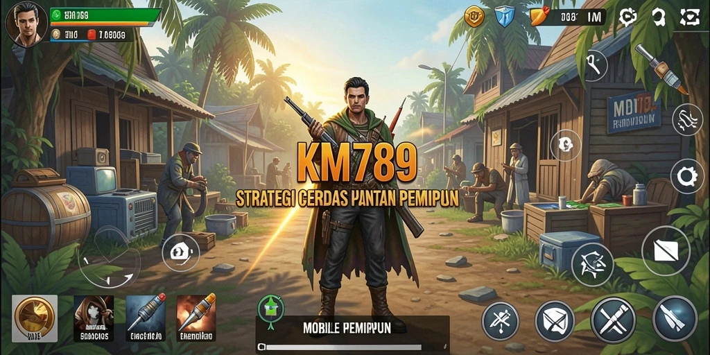 Screenshot gameplay KM789 menunjukkan aksi strategis yang menegangkan.