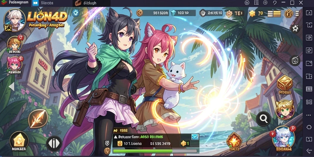 Tangkapan layar dari gameplay seru LION4D yang penuh warna.