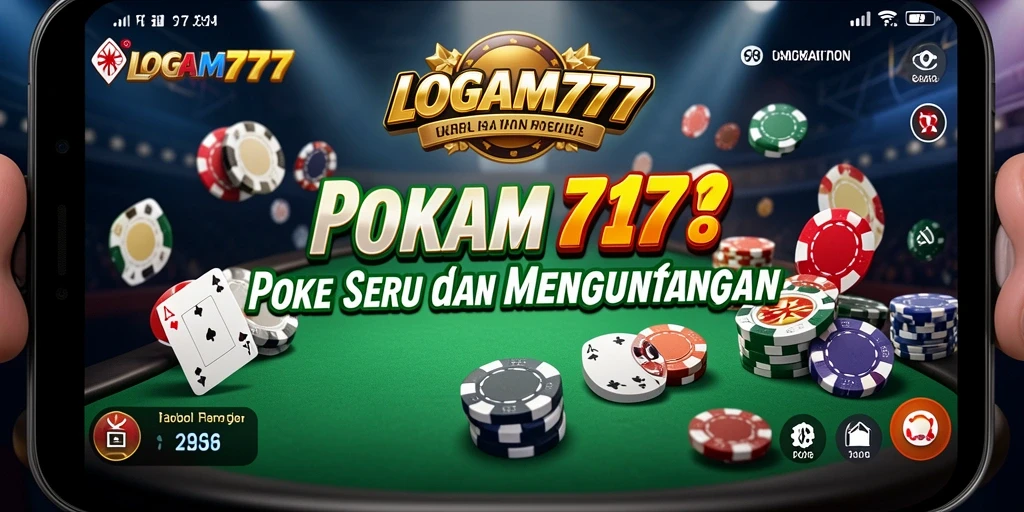 Screenshot LOGAM777 menampilkan gameplay Poker yang seru dan kompetitif.
