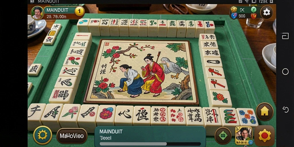 Tampilan gameplay Mahjong yang menarik di MAINDUIT.