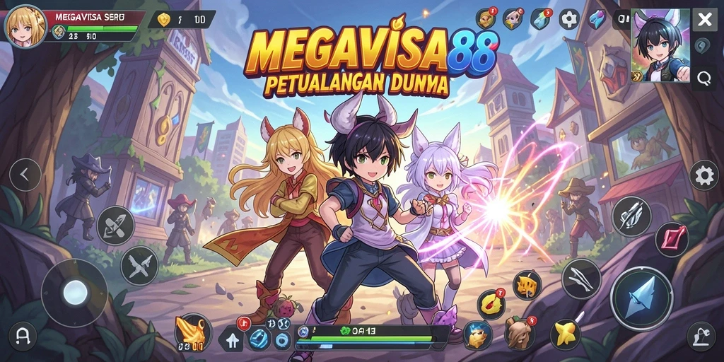 Gameplay seru dengan karakter anime unik di MEGAVISA88.