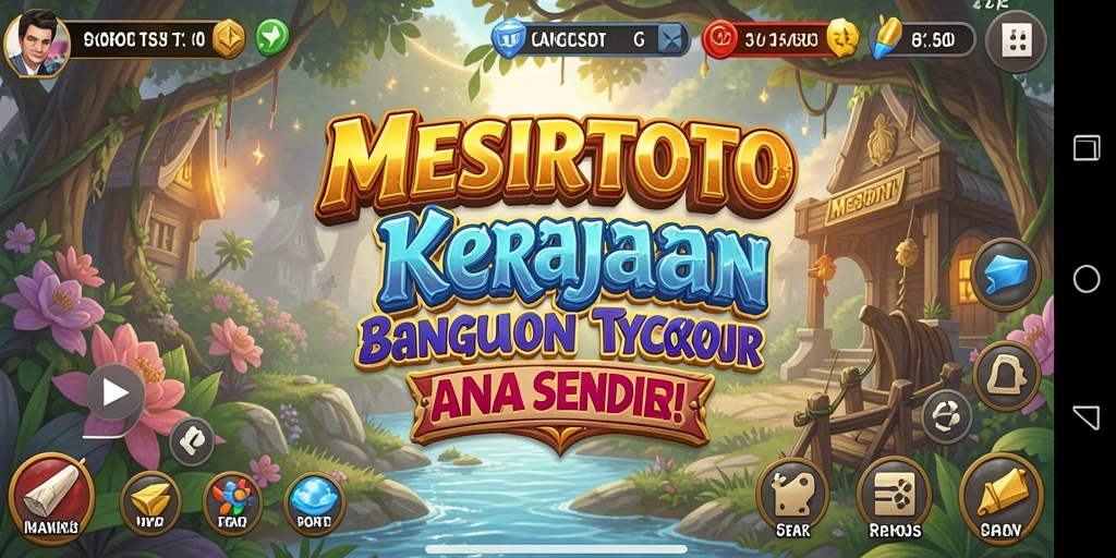 Screenshot game MESIRTOTO menampilkan pengelolaan bisnis yang mendalam dan strategi.