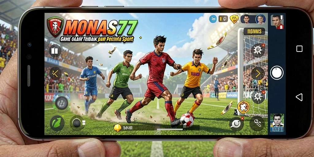Tampilan menarik saat bermain game olahraga MONAS77.