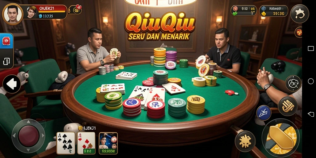Tampilan gameplay seru di OKJEK21 dengan suasana kompetitif.