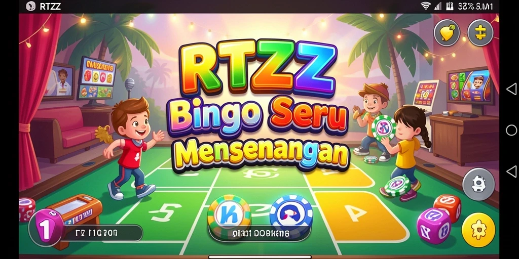 Tampilan gameplay RTZZ yang menampilkan momen-momen seru saat bermain Bingo.