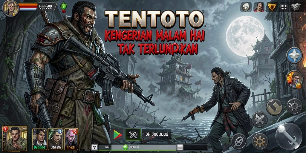 Tangkapan layar TENTOTO menampilkan momen menegangkan dalam gameplay horor.