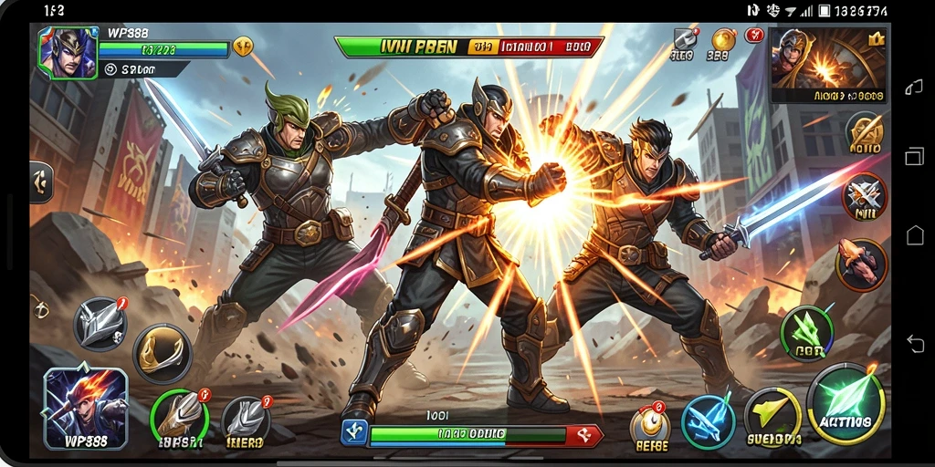 Tampilkan aksi mendebarkan dari gameplay WP888 yang seru.